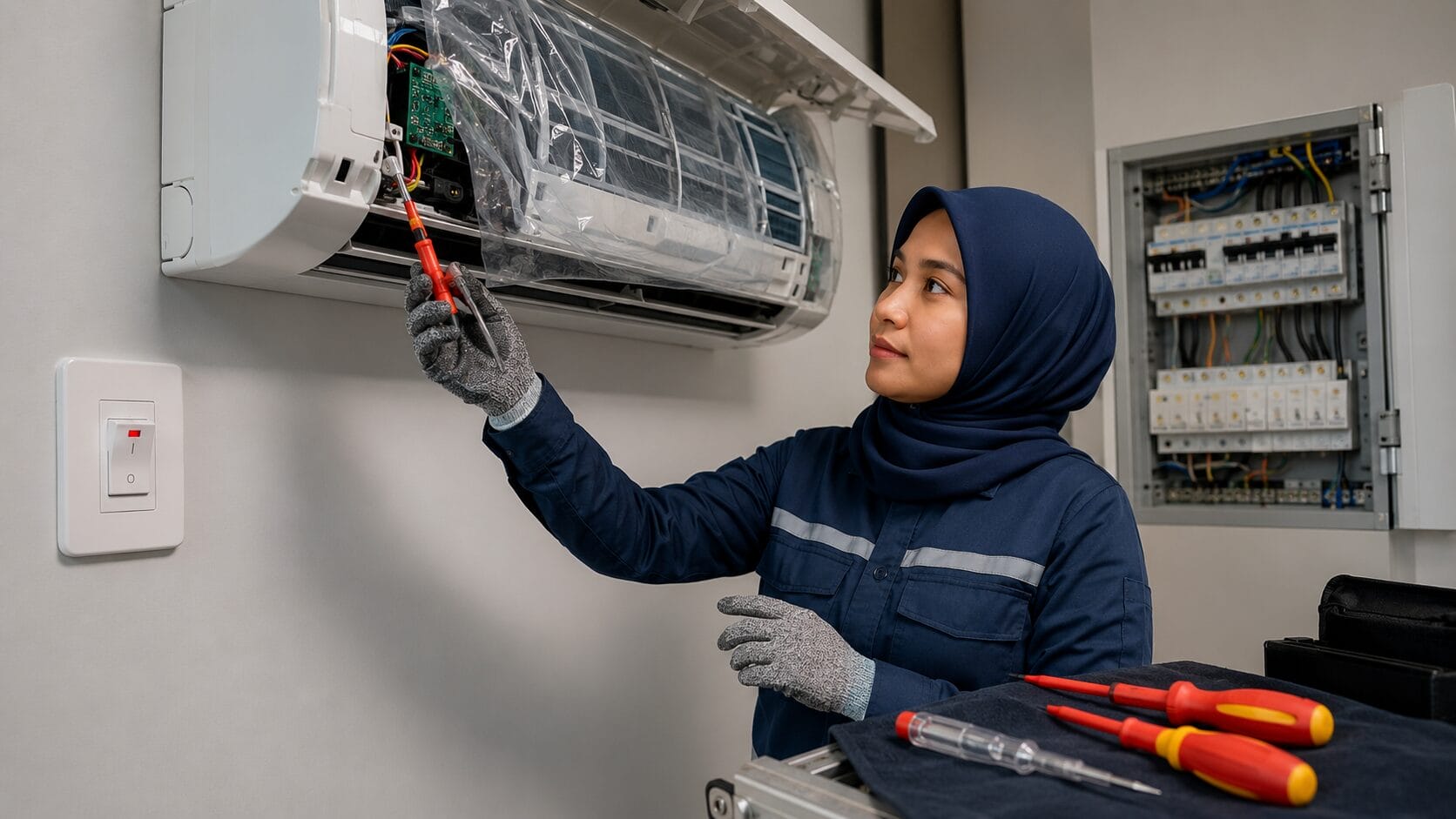 Panduan Keselamatan Elektrik Servis Aircond Kenapa Matikan Suis Sahaja Tak Cukup