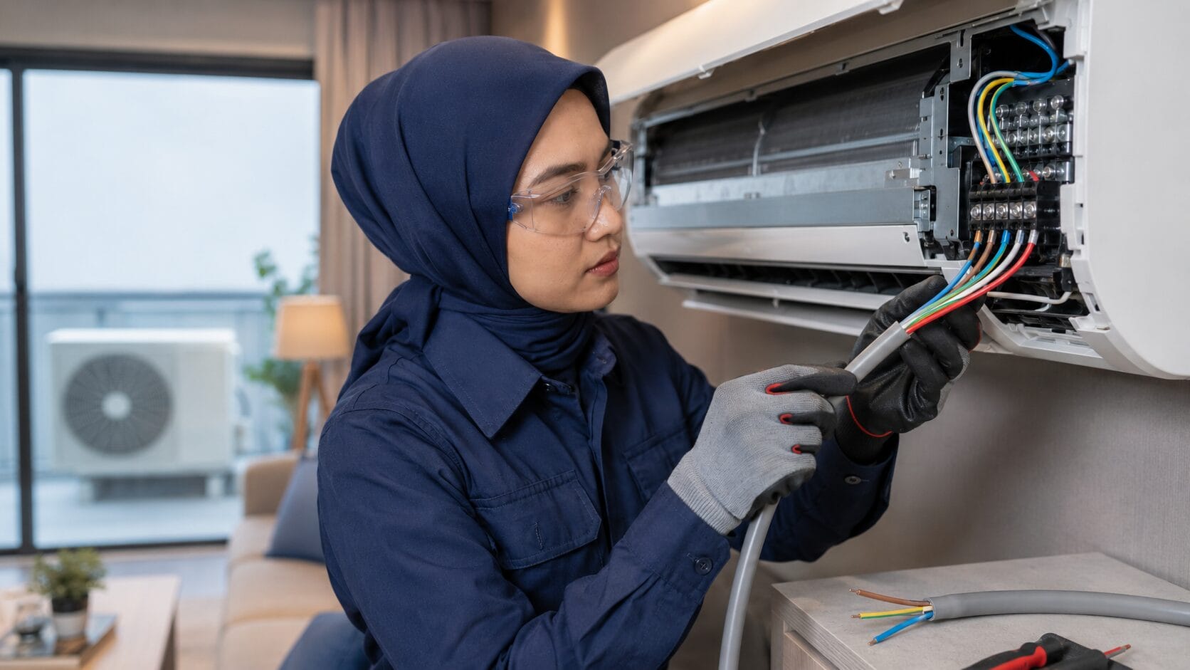 Wiring Aircond Inverter vs Non-Inverter Apa Beza Kabel Signal